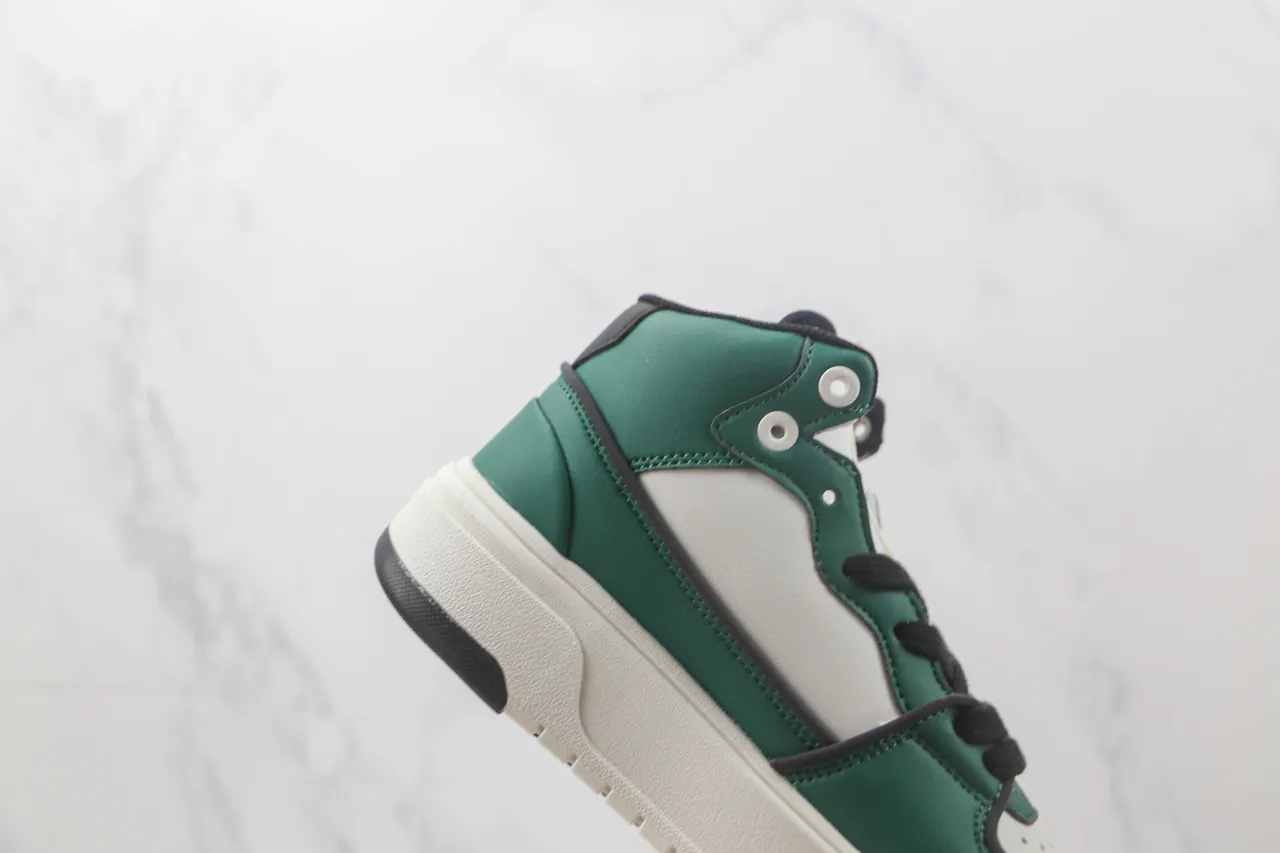 Mitchell & Ness NY Yankees High Top Green White Black Lifestyle Sneakers 5
