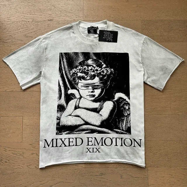 تيشيرت جرافيك أسيد ووش Mixed Emotion XIX 2