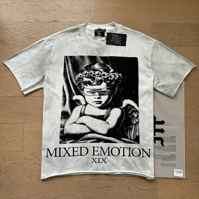 تيشيرت جرافيك أسيد ووش Mixed Emotion XIX 3