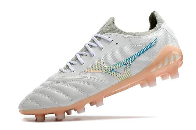 Mizuno Morelia Neo White Iridescent Wave Chaussures de football à crampons pour sol ferme 3