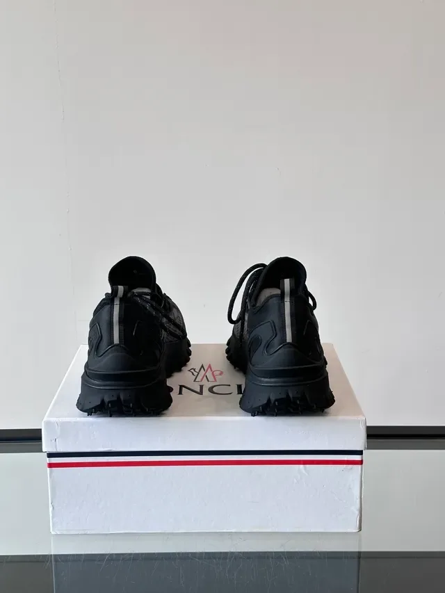 Moncler Black Rugged Lug-Sole High-Top Lifestyle Sneakers 3