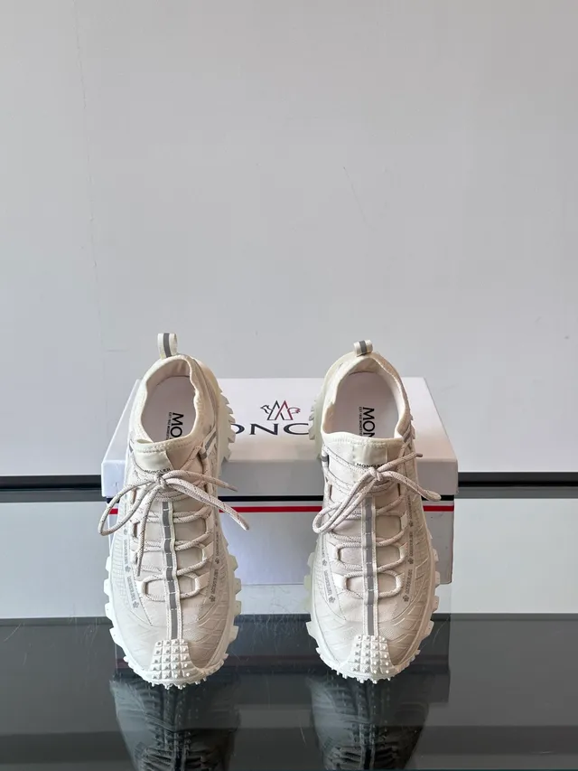 Moncler Trail Runner Off-White Chunky Sneakers 4