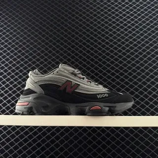 New Balance 1000 Black Gray Red Chunky Sneakers