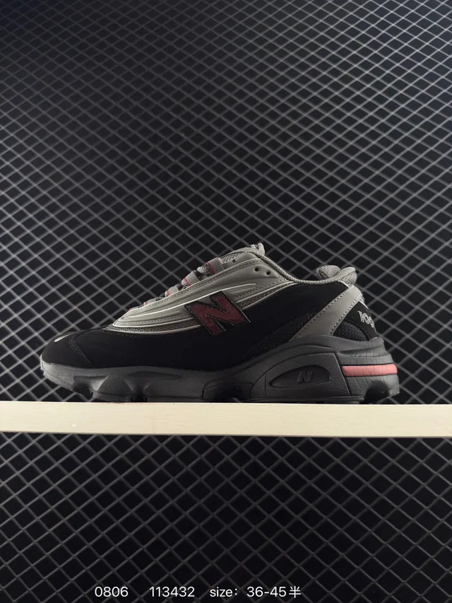 New Balance 1000 Negro Gris Rojo zapatillas chunky 5