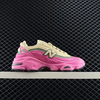 New Balance 1000 Pink Beige Green Chunky Sneakers