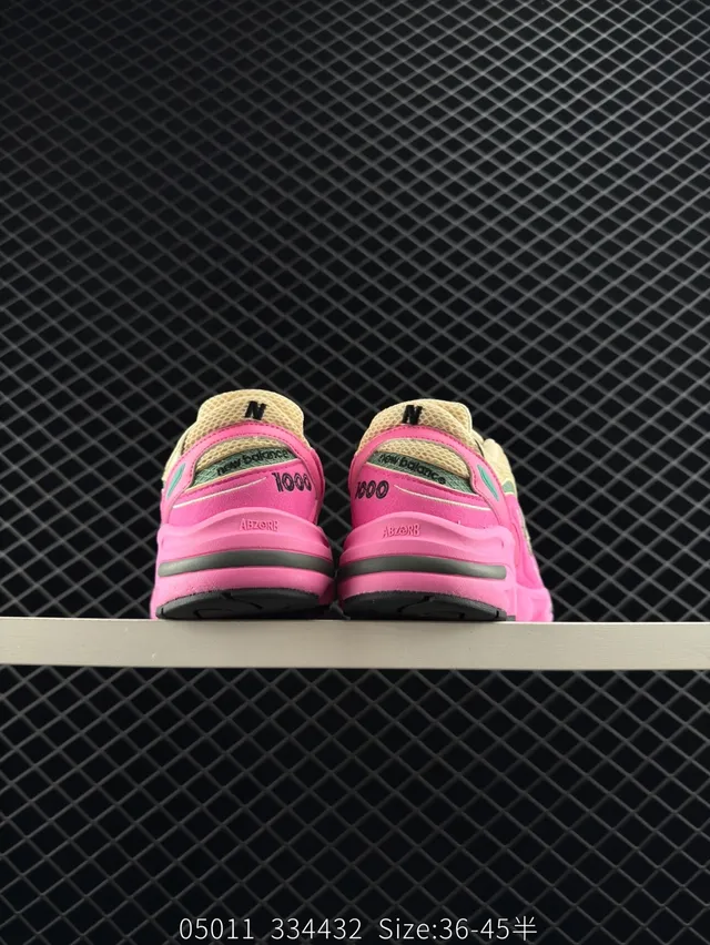 New Balance 1000 rosa bege verde tênis grossos 3