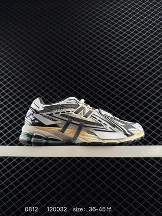 New Balance 1906A بيج أسود ريترو شبكة وطبقة صناعية حذاء رياضي سميك 2