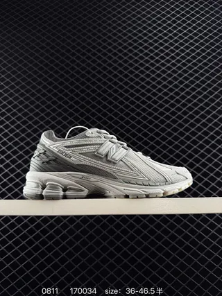 New Balance 1906R Chaussures de course grises en maille et synthétique 2