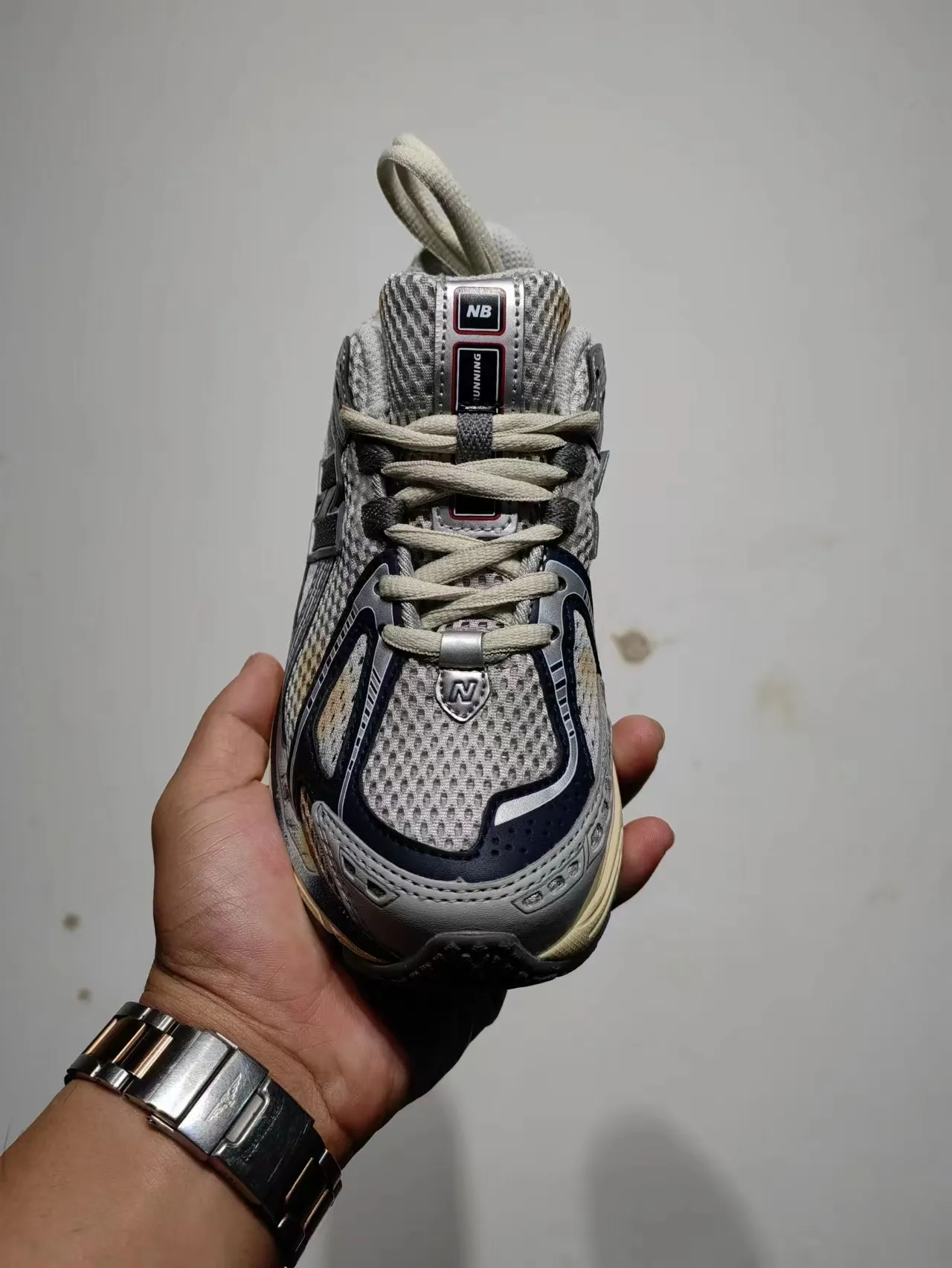 New Balance 1906R Tênis de corrida Cinza Marinho Creme 5