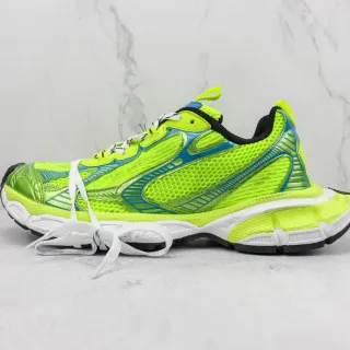 New Balance 9060 Neon Lime Green Blue Chunky Sneakers