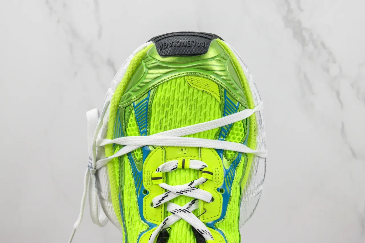 New Balance 9060 Neon Lime Green Blue Chunky Sneakers 6