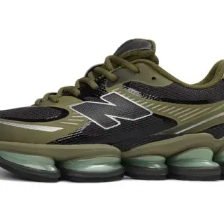 New Balance 9060 Olive Green and Black Lifestyle Sneakers