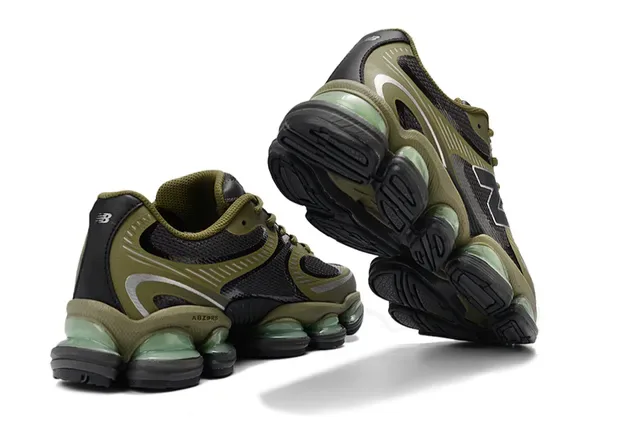 New Balance 9060 Verde Oliva e Preto Tênis Lifestyle 2