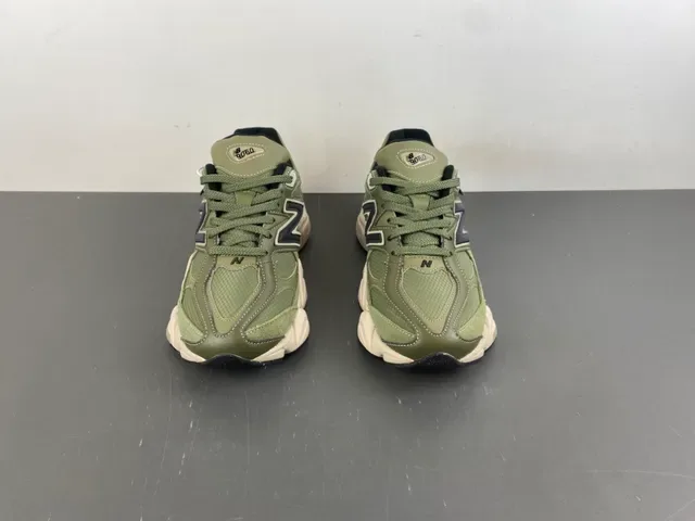 New Balance 9060 Olive Green Cordura Chunky Sneakers 11