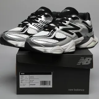 New Balance 9060 Silver Grey Black Lifestyle Sneakers