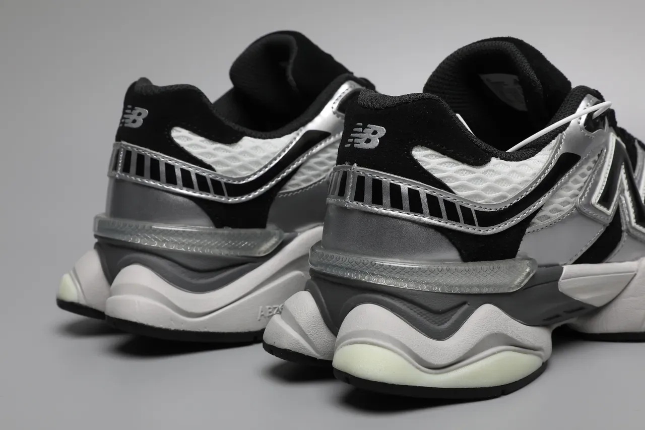 New Balance 9060 Silver Grey Black 生活方式运动鞋 2