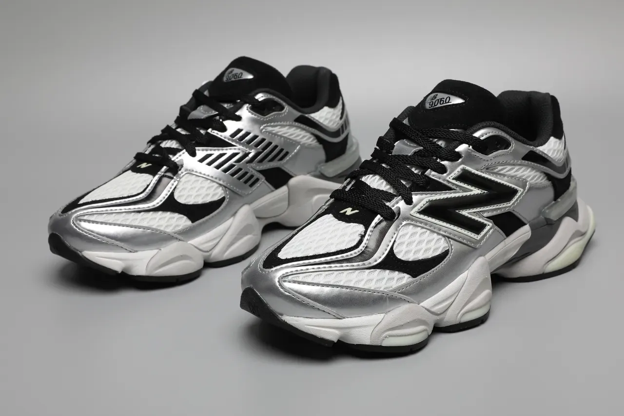 New Balance 9060 Silver Grey Black 生活方式运动鞋 5