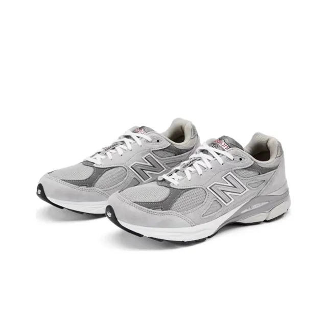 New Balance 990 Gris Blanc Maille Et Daim Empeigne ENCAP Semelle Intermédiaire Chaussures Lifestyle 5