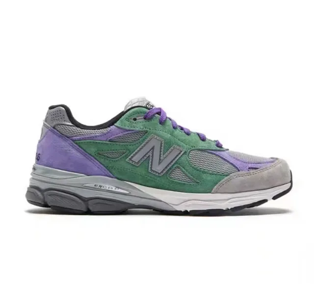 New Balance 990 Green Purple Gray Chaussures Running 5