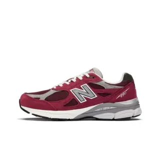 New Balance 990 Maroon Gray Suede Mesh Lifestyle Sneakers