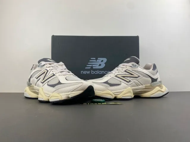 New Balance Beige Gris Suela Media Malla Y Recubrimiento Sintético Chunky Sneakers 13