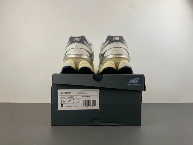 New Balance Beige Gris Suela Media Malla Y Recubrimiento Sintético Chunky Sneakers 17