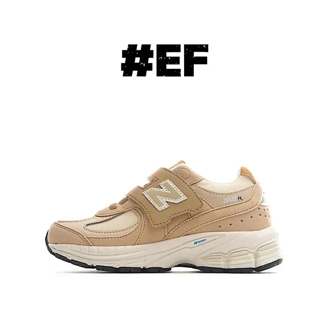 New Balance Beige Blanc Chunky Midsole Fermeture Velcro Sangle Lifestyle Sneakers 6