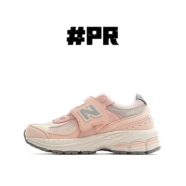 New Balance Beige Blanc Chunky Midsole Fermeture Velcro Sangle Lifestyle Sneakers 9