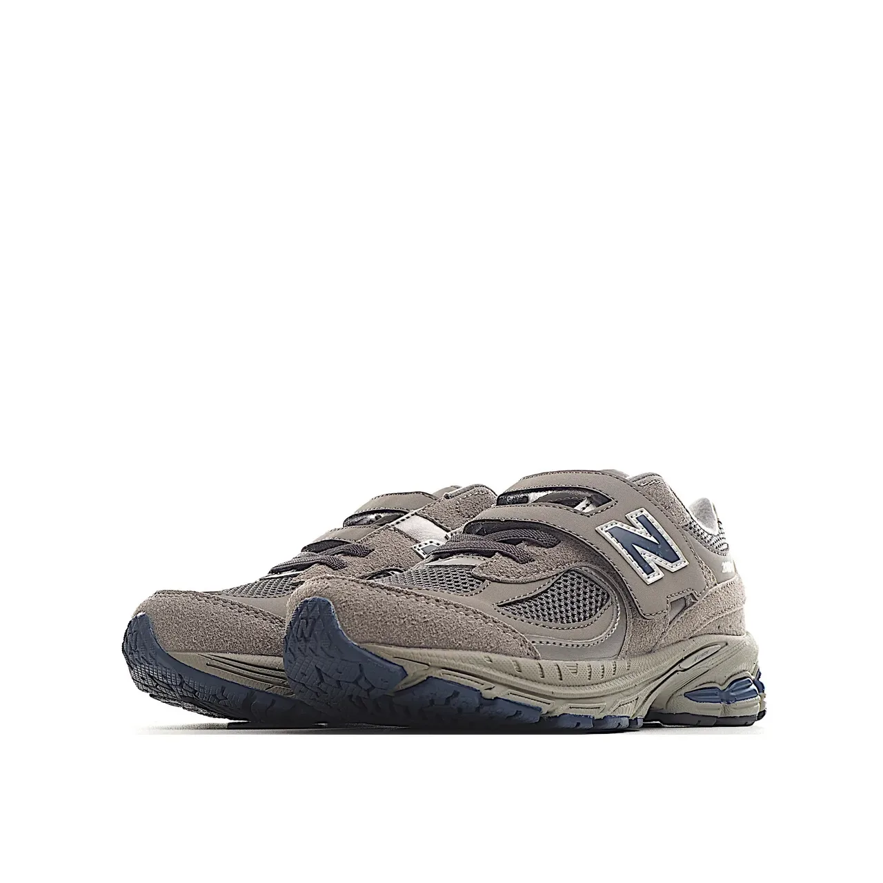 New Balance Beige Blanc Chunky Midsole Fermeture Velcro Sangle Lifestyle Sneakers 10