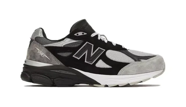 New Balance Sneakers Lifestyle Noires et Grises en Mesh et Daim Stratifié avec Semelle ENCAP 5