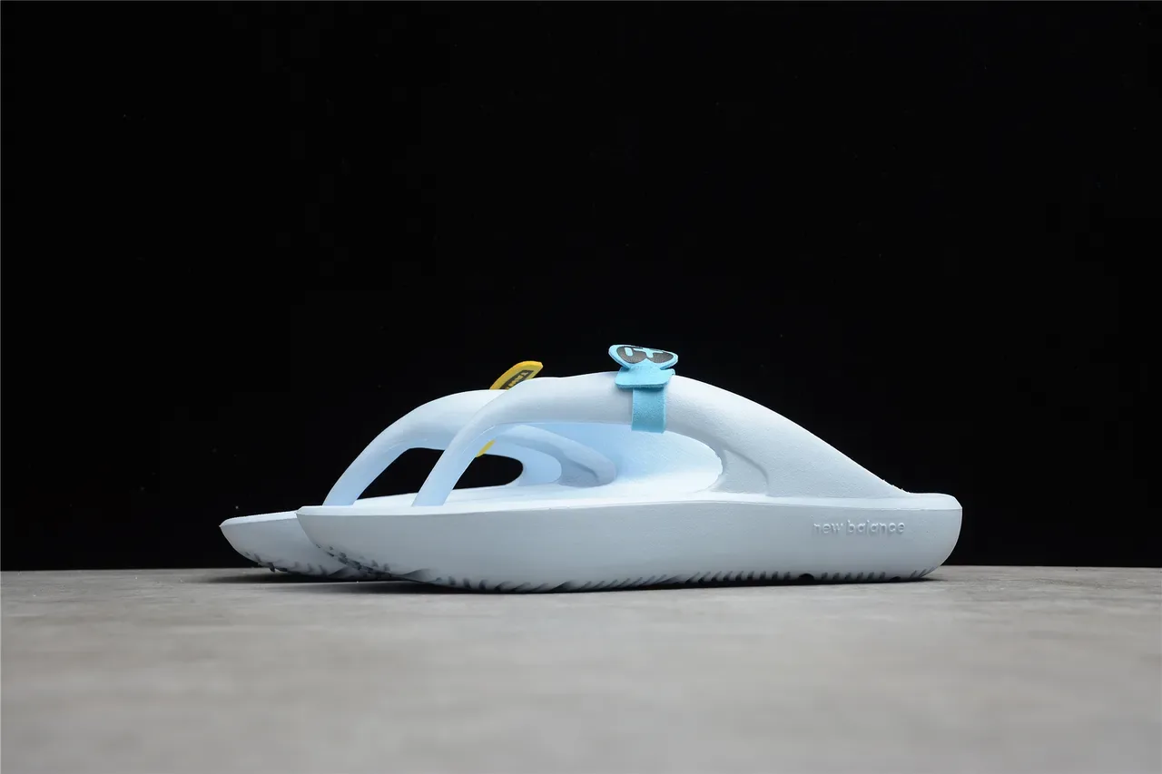 New Balance Light Blue Molded Foam Thong Slipper 12
