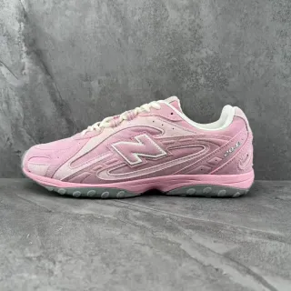 New Balance Pink Gray Layered Suede And Synthetic Upper Retro Runner Silhouette Lifestyle Sneakers
