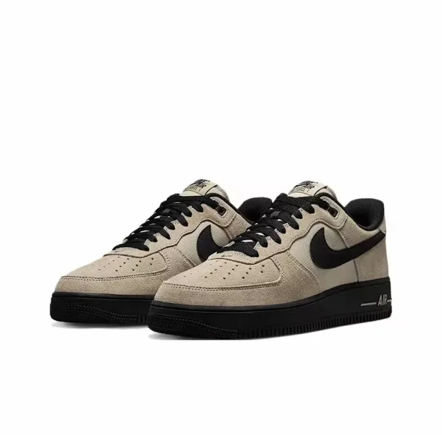 Nike Air Force 1 Beige and Black Lifestyle Sneakers 3