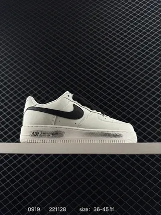 Nike Air Force 1 Low Off-White Black Spray Midsole Lifestyle Sneakers 2