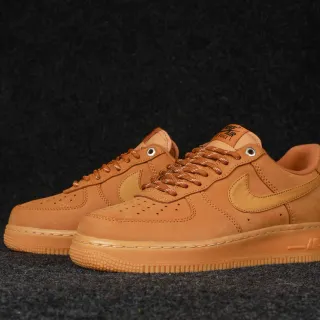 Nike Air Force 1 Monochromatic Tan Suede Lifestyle Sneakers
