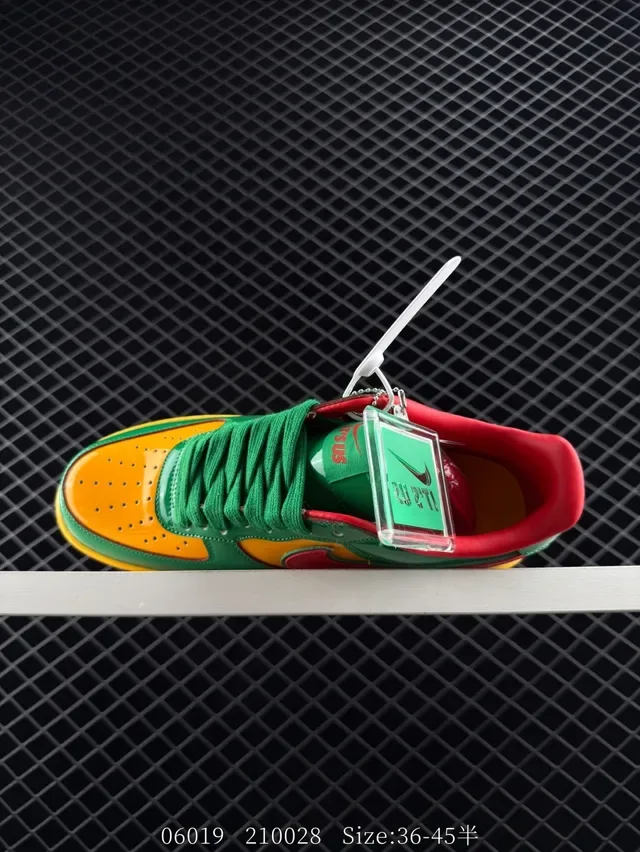 Nike Air Force 1 Multicolor Glossy Patent Leather Lifestyle Sneakers 5