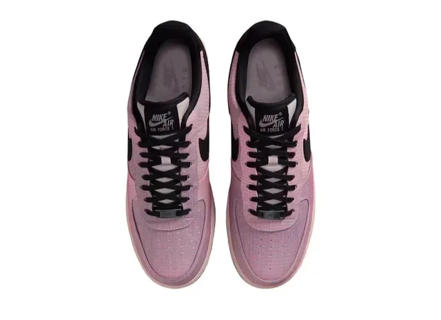 Nike Air Force 1 Sneakers Lifestyle Rose Grid Noir avec Swoosh 4