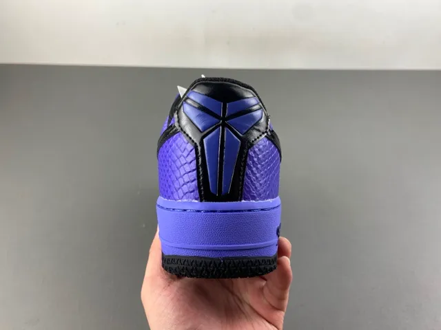 Nike Air Force 1 Purple Snakeskin Texture Lifestyle Sneakers 4