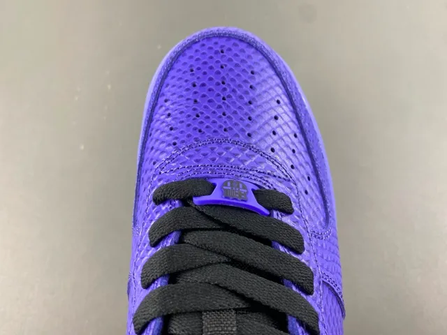 Nike Air Force 1 Purple Snakeskin Texture Lifestyle Sneakers 5