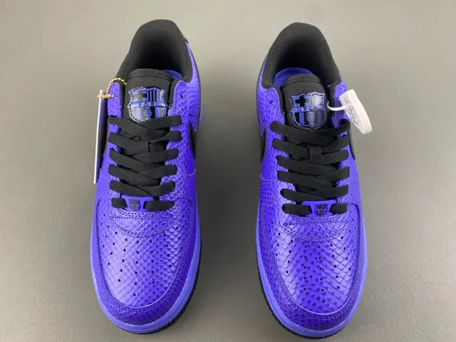 Nike Air Force 1 Purple Snakeskin Texture Lifestyle Sneakers 11