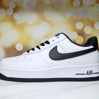 Nike Air Force 1 White and Black Lifestyle Sneakers