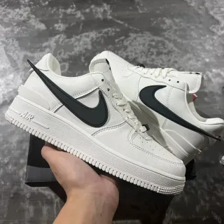 Nike Air Force 1 সাদা কালো Swoosh লাইফস্টাইল স্নিকার্স