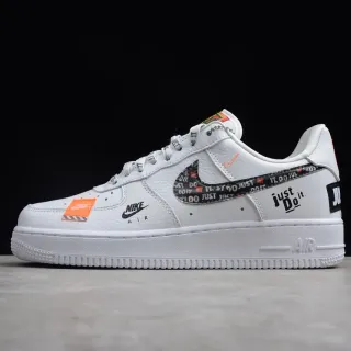 Nike Air Force 1 White Just Do It Graphic Lifestyle Sneakers