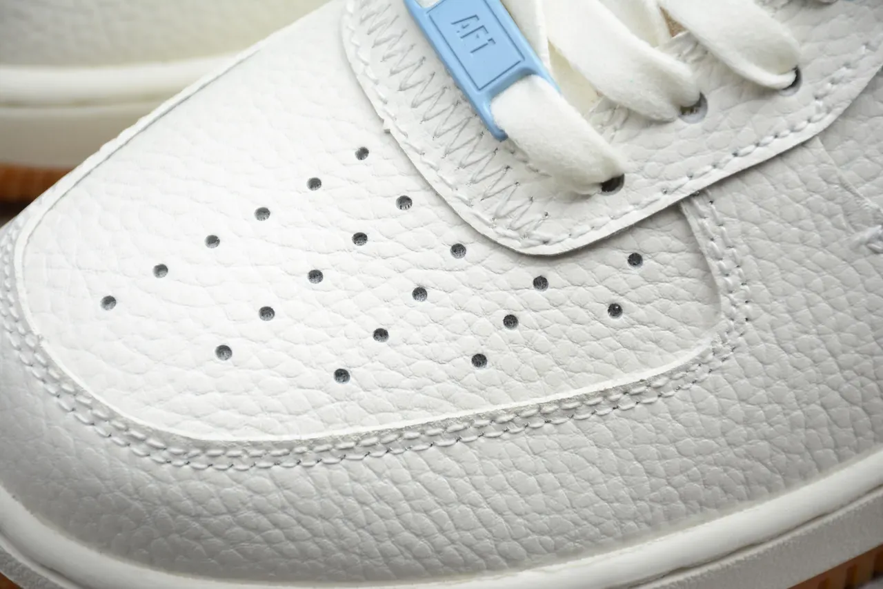 Nike Air Force 1 White Teal Suede Lifestyle Sneakers 10