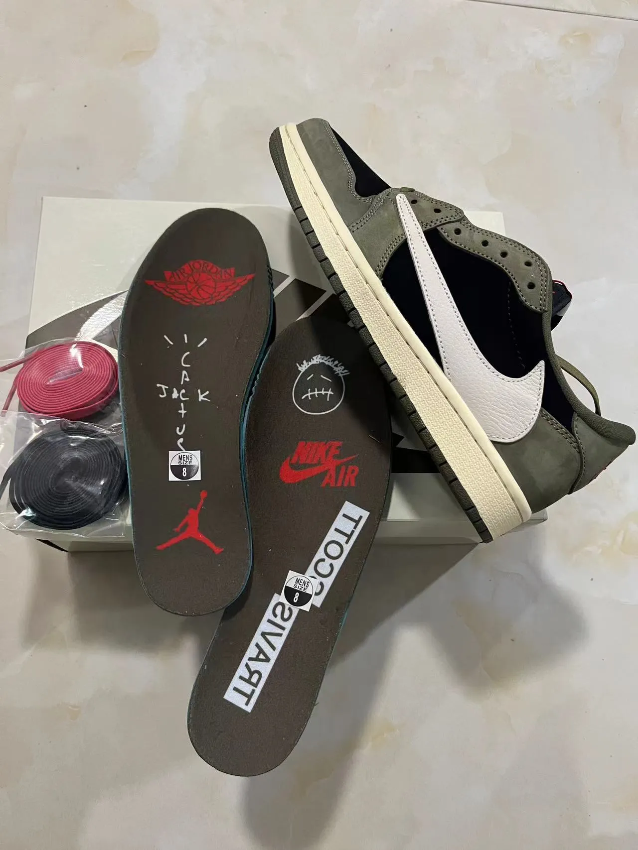 Nike Air Jordan 1 Army Green Black Olive Suede Textile Base Lifestyle Sneakers 9
