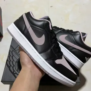 Nike Air Jordan 1 Low Black Pink Lifestyle Sneakers