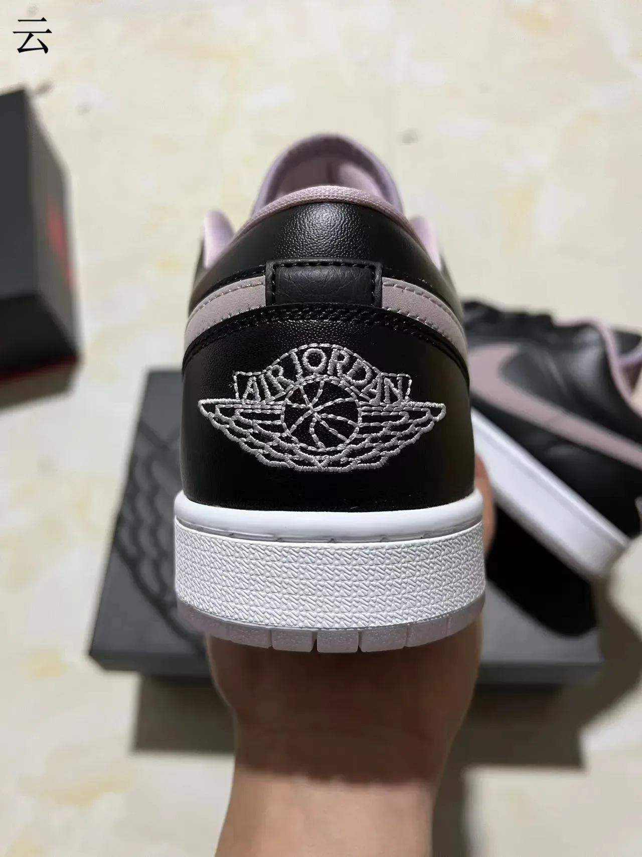 Nike Air Jordan 1 Low Black Pink Lifestyle Sneakers 9