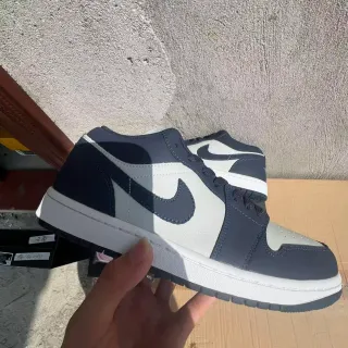 Nike Air Jordan 1 Low Navy White Lifestyle Sneakers