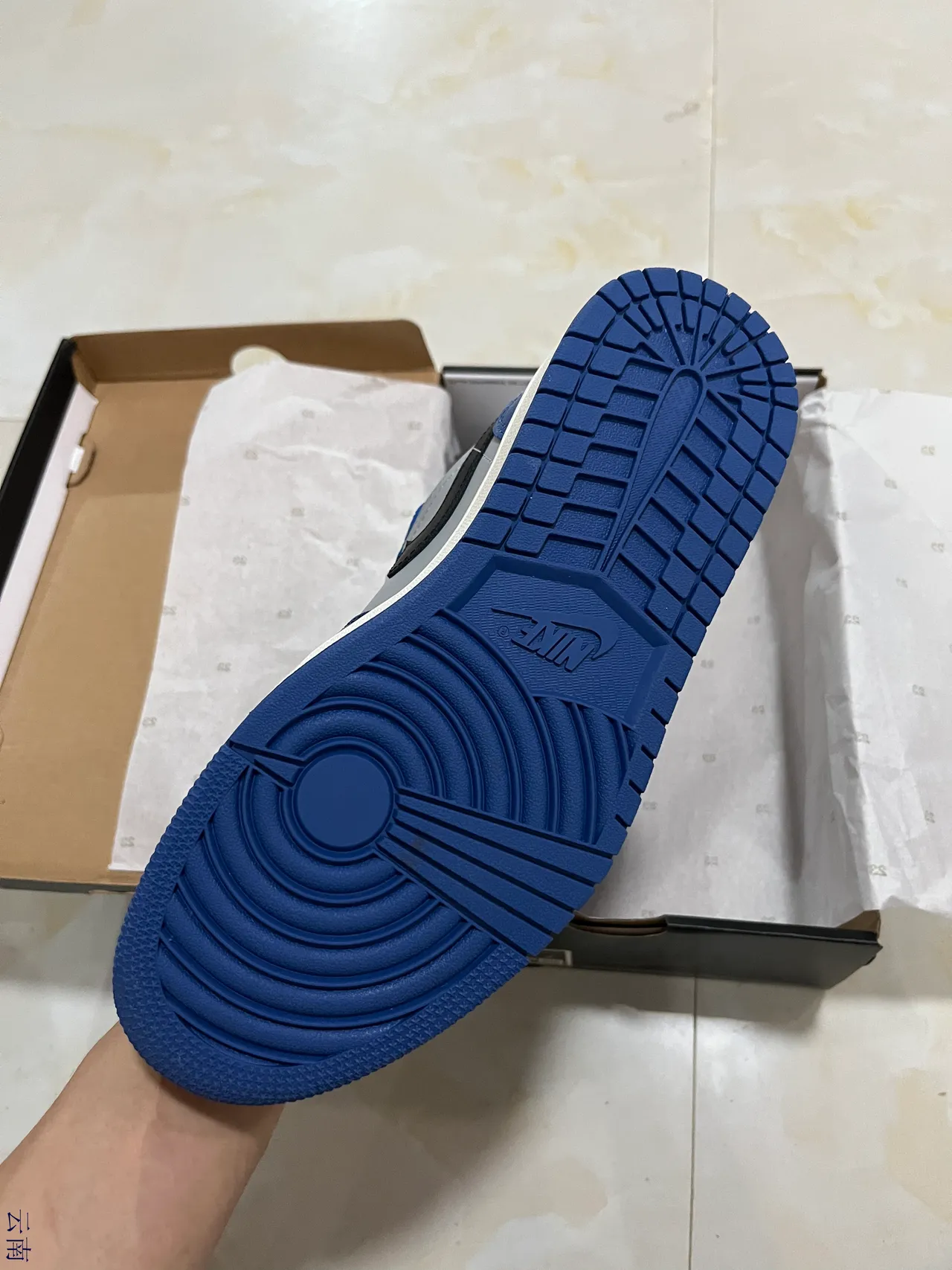 Nike Air Jordan 1 Low Royal Blue Gray Black Lifestyle Sneakers 4