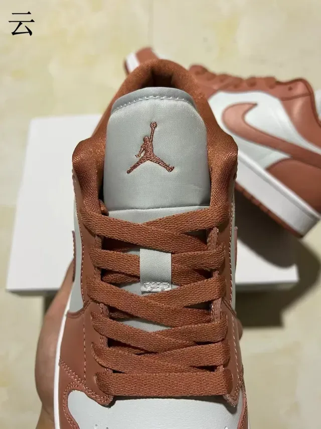 Nike Air Jordan 1 Low Terracotta Blanc Lifestyle Sneakers 5